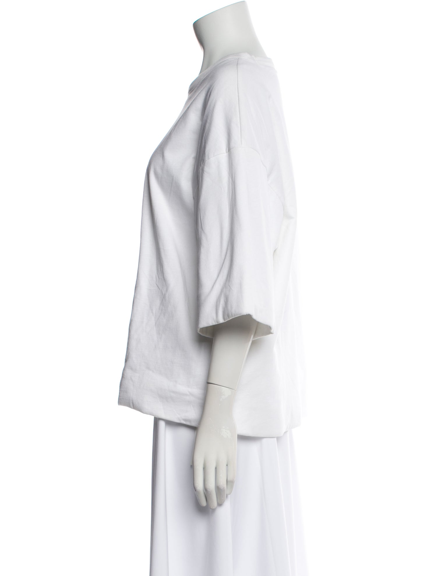 Dries Van Noten Scoop Neck Three-Quarter Sleeve T-Shirt