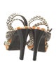 Dries Van Noten Leather Printed Sandals