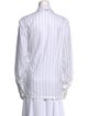 Dries Van Noten Striped Long Sleeve Button-Up Top