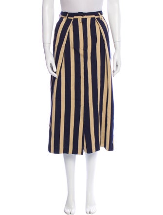 Dries Van Noten Wool Midi Length Skirt