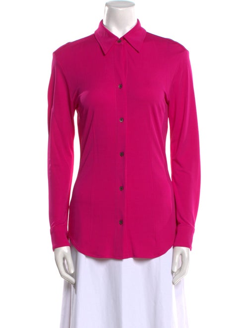 Dries Van Noten Long Sleeve Button-Up Top