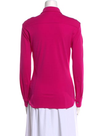 Dries Van Noten Long Sleeve Button-Up Top