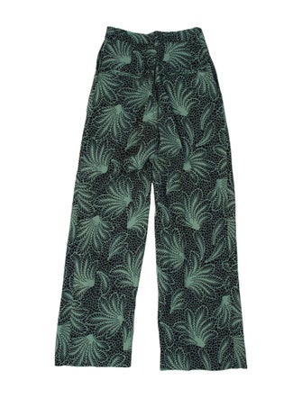 Dries Van Noten Printed Straight Leg Pants