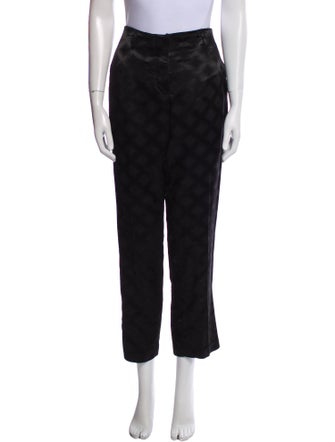 Dries Van Noten Wool Straight Leg Pants