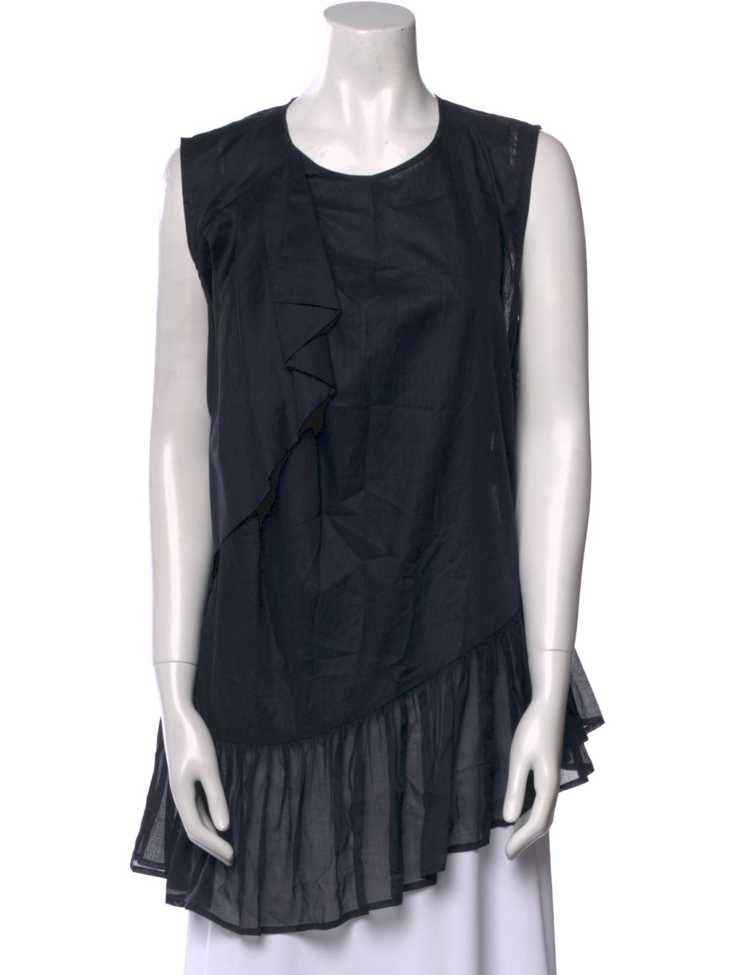 Dries Van Noten Scoop Neck Sleeveless Tunic