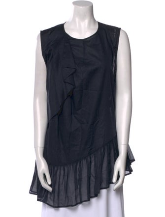 Dries Van Noten Scoop Neck Sleeveless Tunic