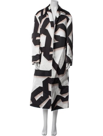 Dries Van Noten Printed Trench Coat