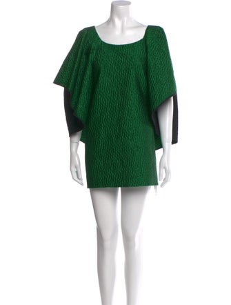 Dries Van Noten Scoop Neck Mini Dress