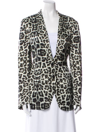 Dries Van Noten Animal Print Blazer