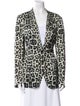 Dries Van Noten Animal Print Blazer