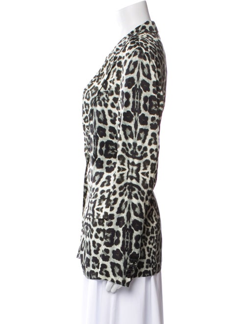 Dries Van Noten Animal Print Blazer