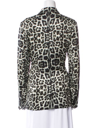 Dries Van Noten Animal Print Blazer