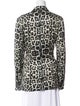 Dries Van Noten Animal Print Blazer