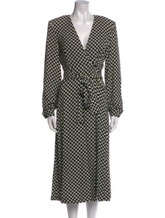 Dries Van Noten Printed Midi Length Dress