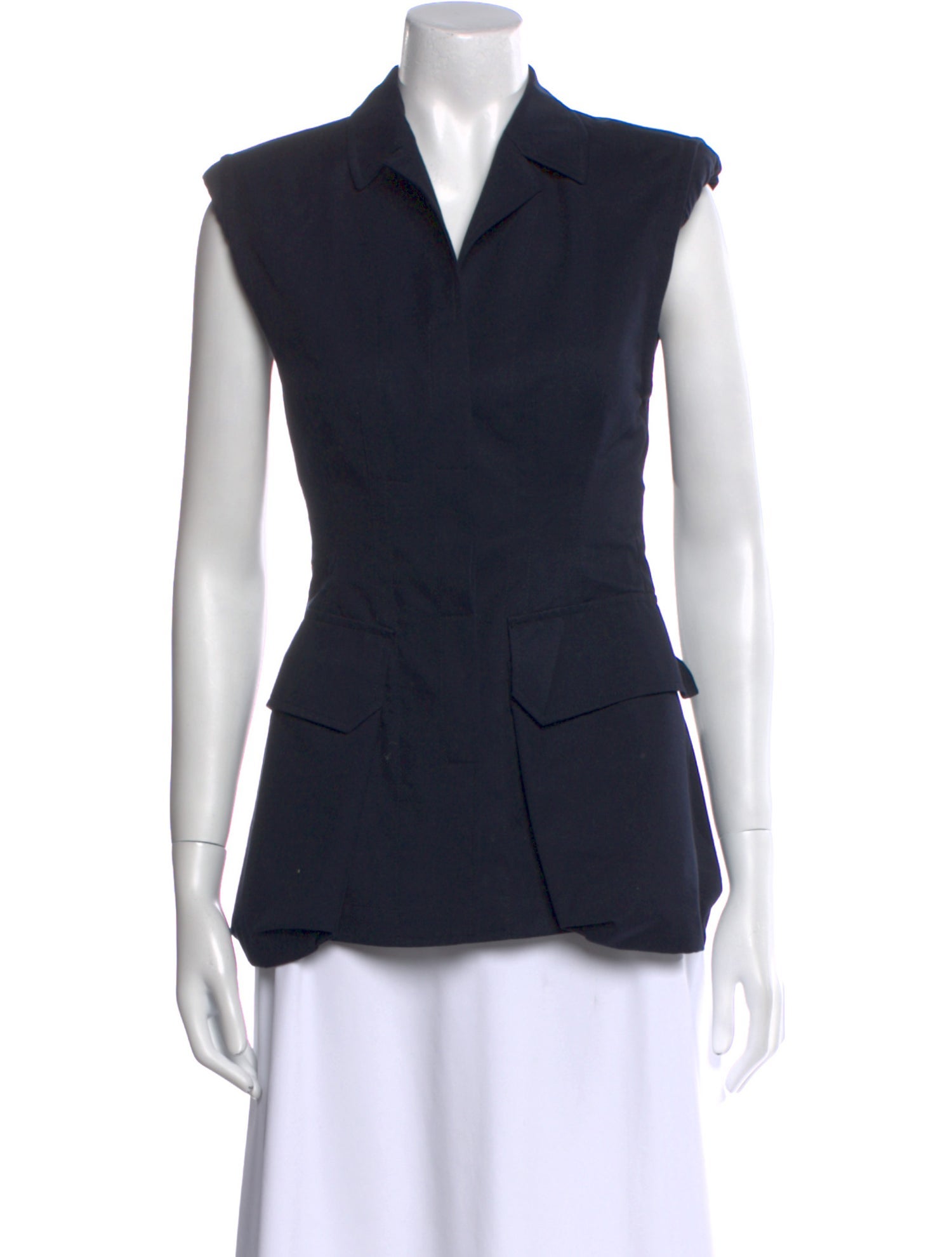 Dries Van Noten Sleeveless Button-Up Top