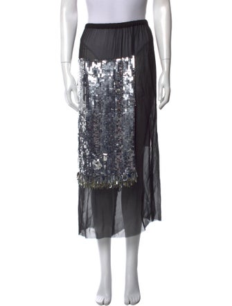 Dries Van Noten Sequin Embellishments Midi Length Skirt