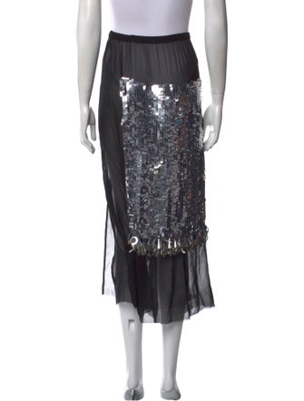 Dries Van Noten Sequin Embellishments Midi Length Skirt