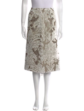 Dries Van Noten Floral Print Knee-Length Skirt