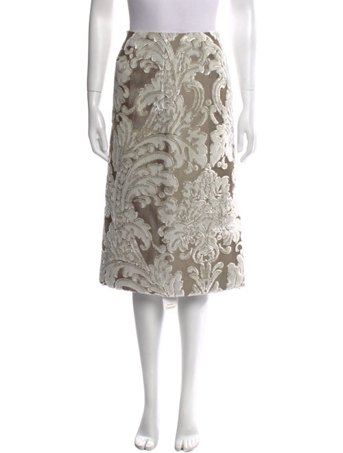Dries Van Noten Floral Print Knee-Length Skirt