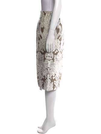 Dries Van Noten Floral Print Knee-Length Skirt