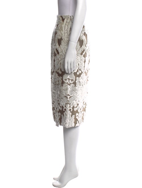 Dries Van Noten Floral Print Knee-Length Skirt