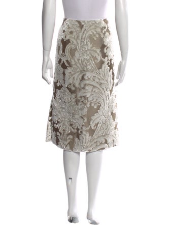 Dries Van Noten Floral Print Knee-Length Skirt