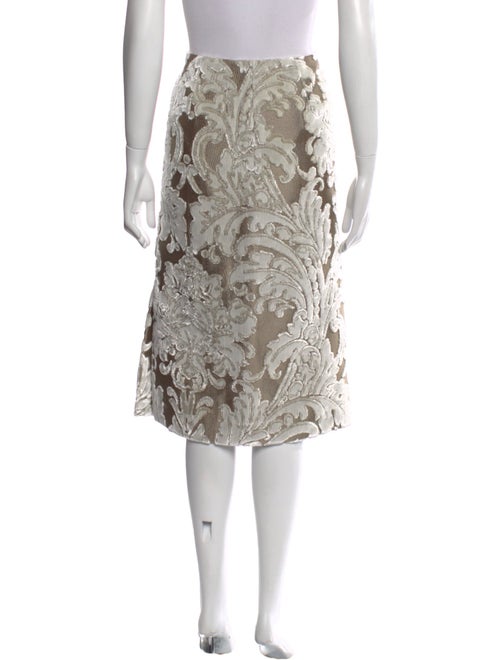 Dries Van Noten Floral Print Knee-Length Skirt