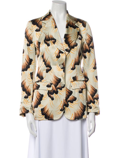 Dries Van Noten Floral Print Blazer