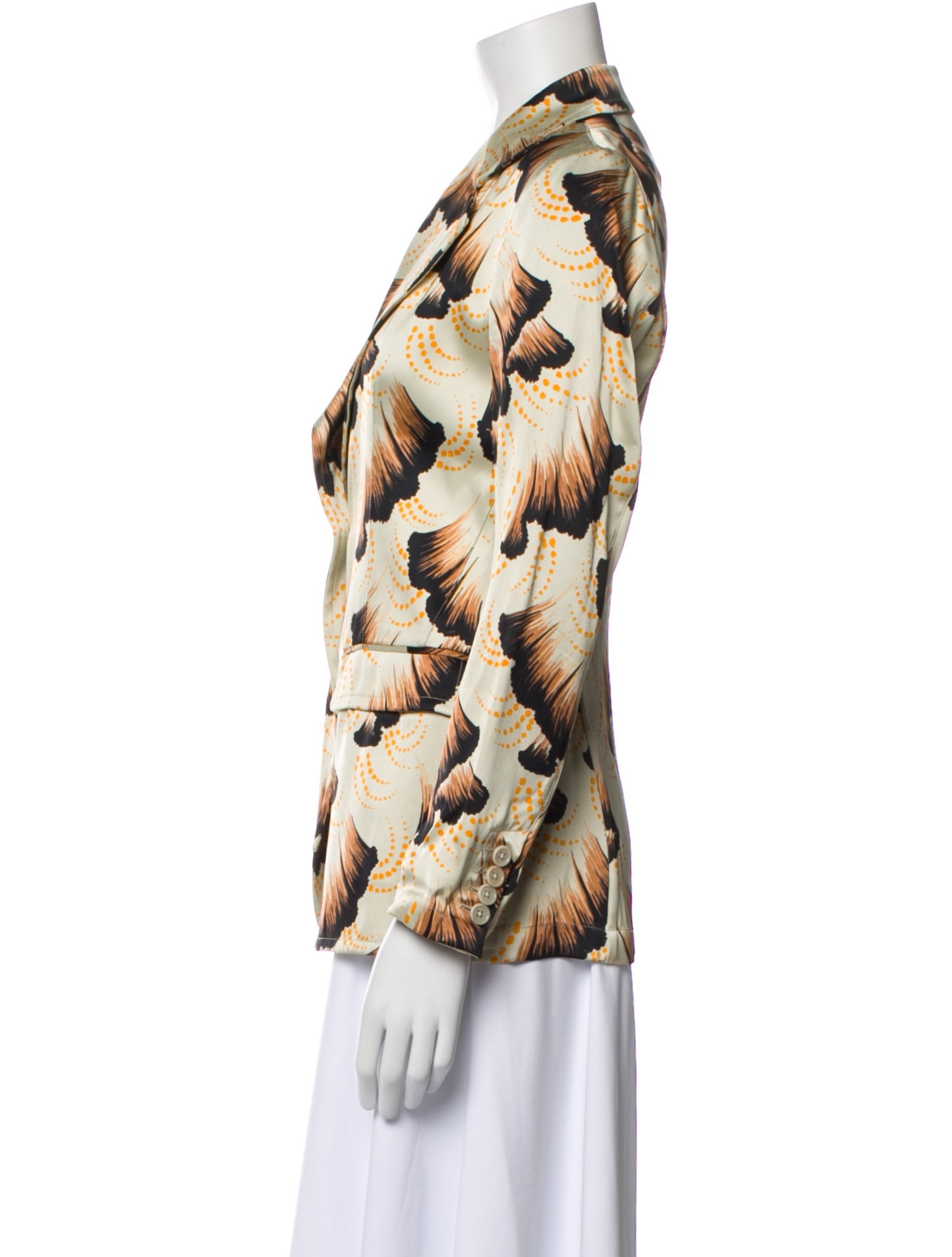 Dries Van Noten Floral Print Blazer