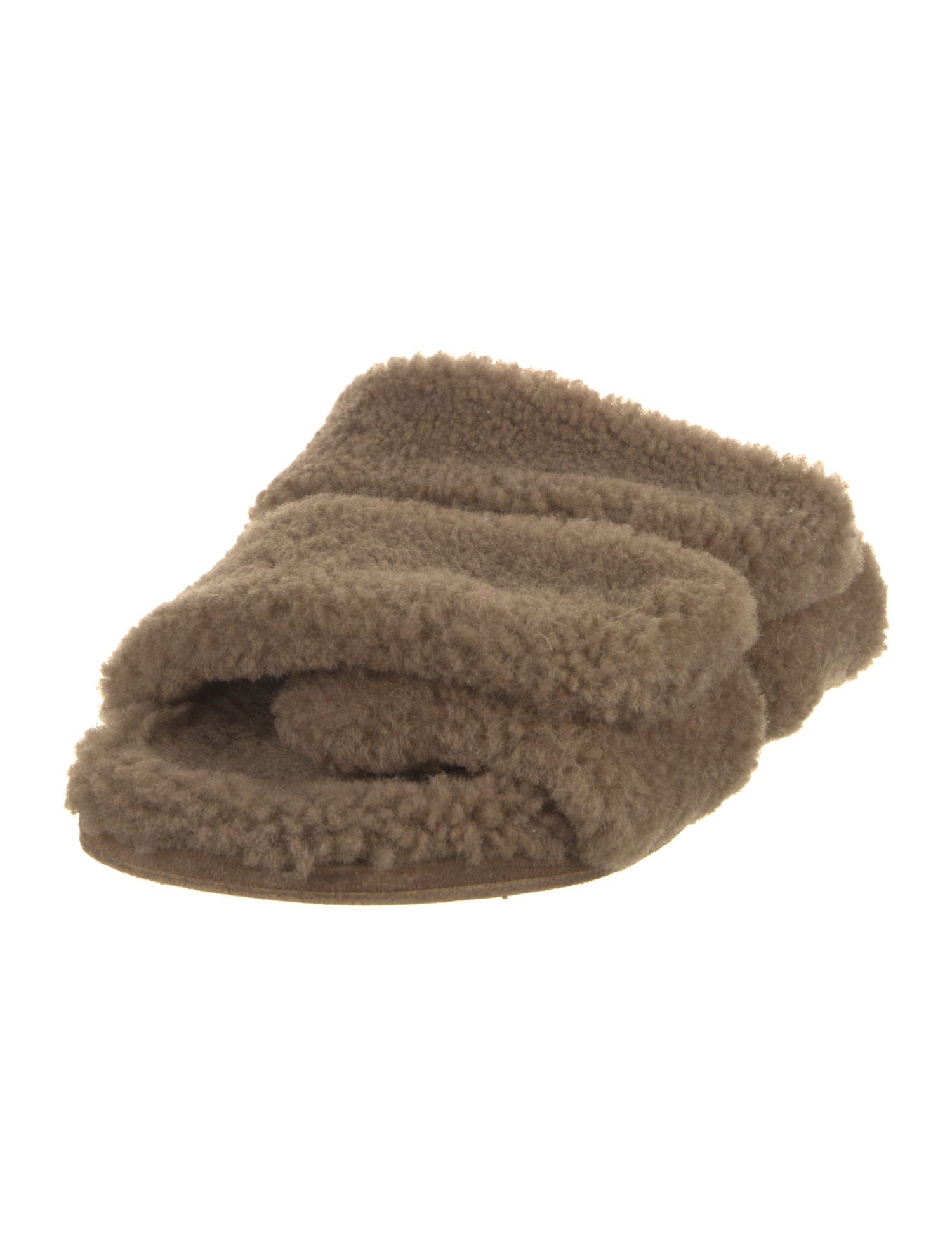 Dries Van Noten Shearling Slides