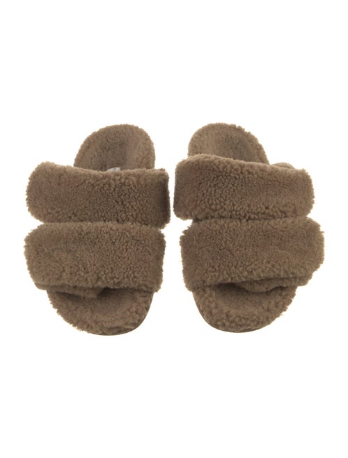 Dries Van Noten Shearling Slides