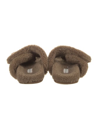 Dries Van Noten Shearling Slides