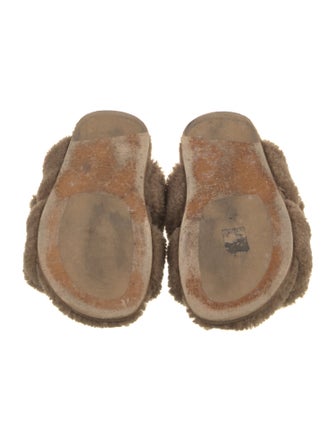 Dries Van Noten Shearling Slides