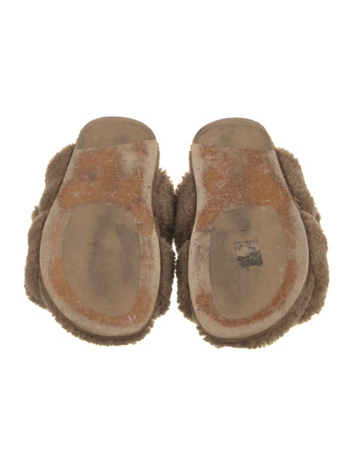 Dries Van Noten Shearling Slides