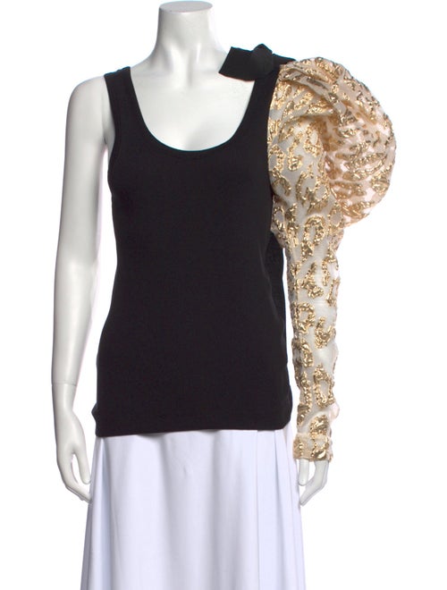 Dries Van Noten Printed Scoop Neck Top