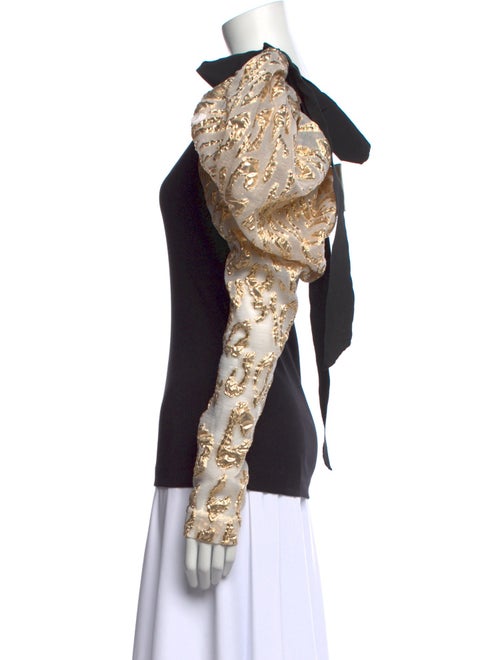 Dries Van Noten Printed Scoop Neck Top