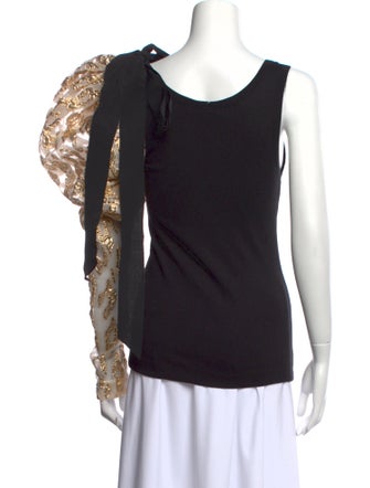 Dries Van Noten Printed Scoop Neck Top