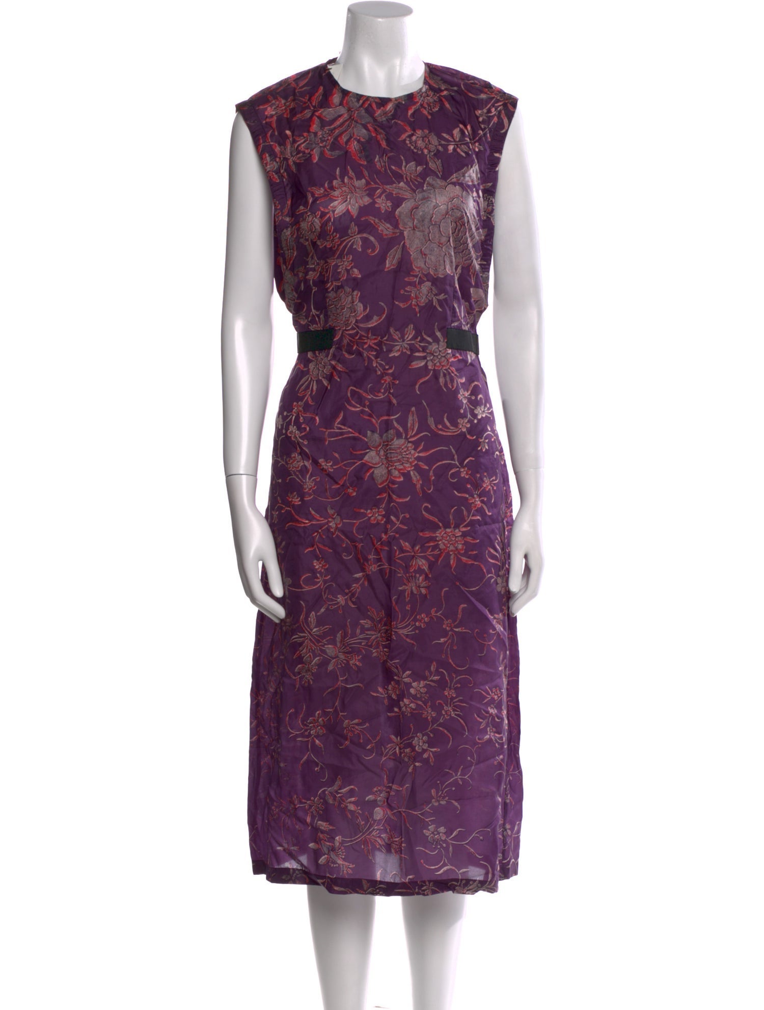 Dries Van Noten Silk Midi Length Dress
