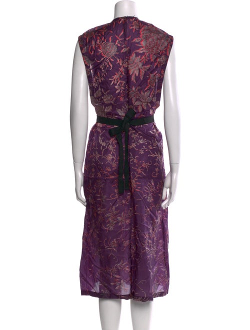 Dries Van Noten Silk Midi Length Dress