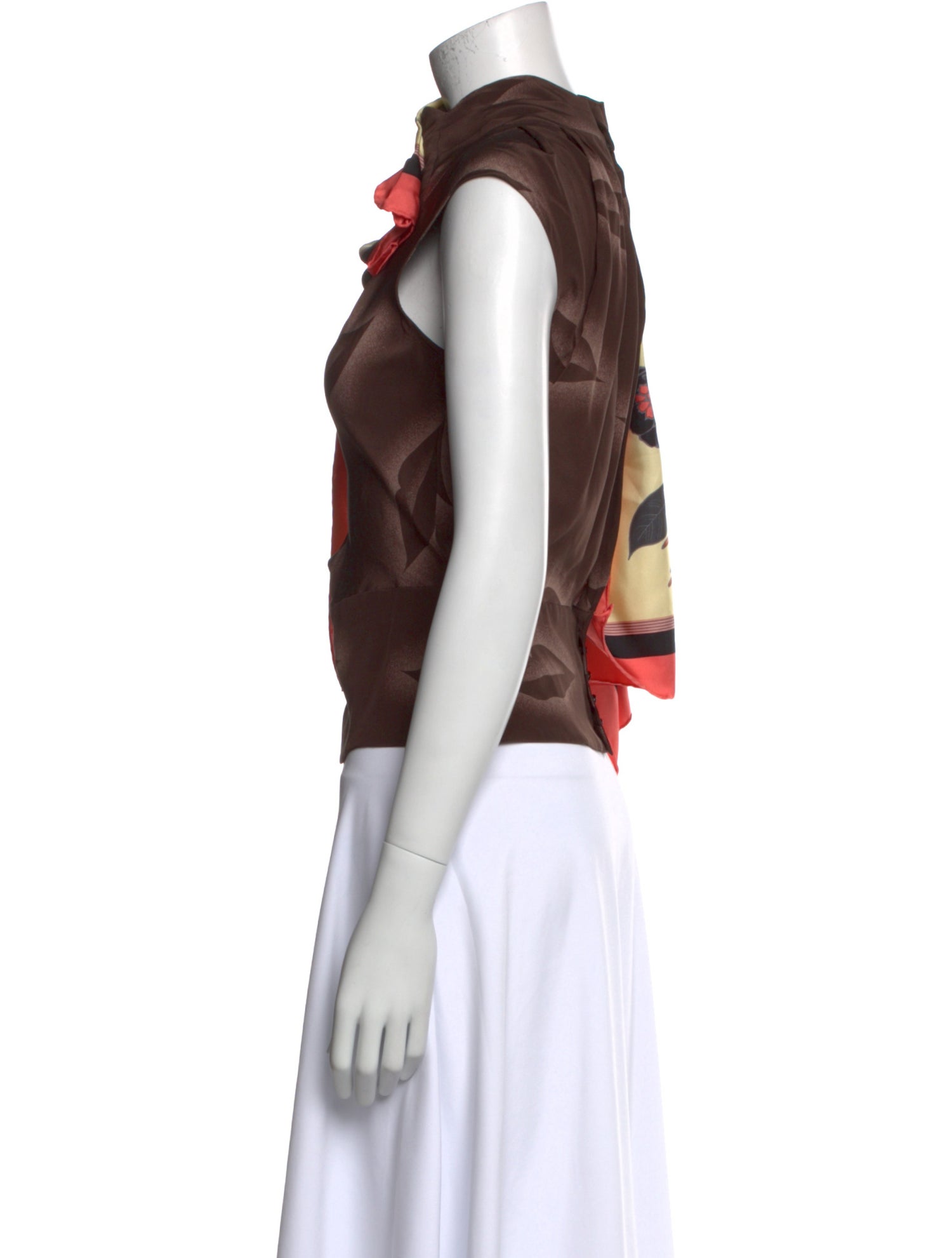 Dries Van Noten Silk Printed Top