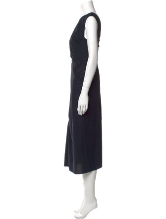 Dries Van Noten Crew Neck Midi Length Dress