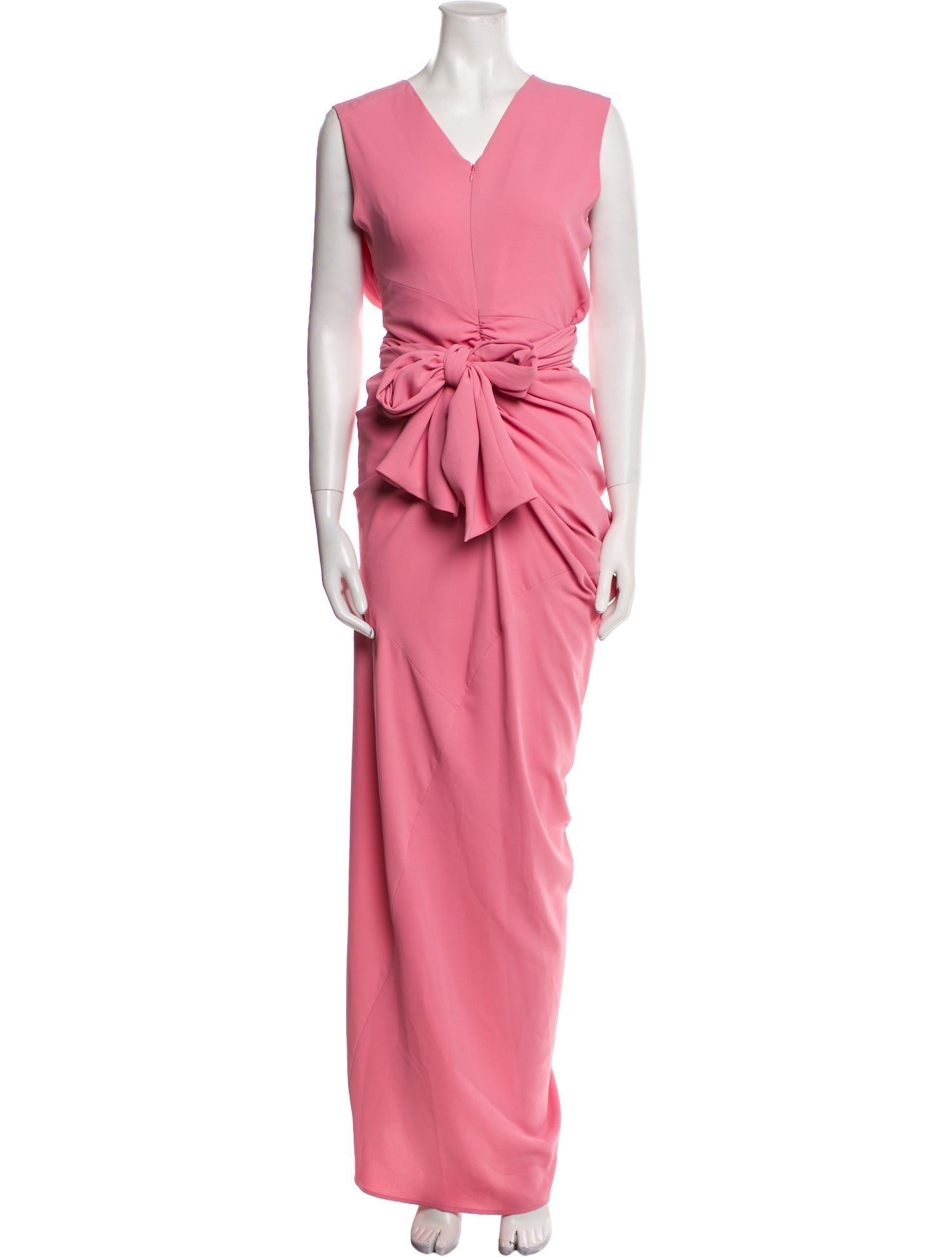 Dries Van Noten V-Neck Long Dress