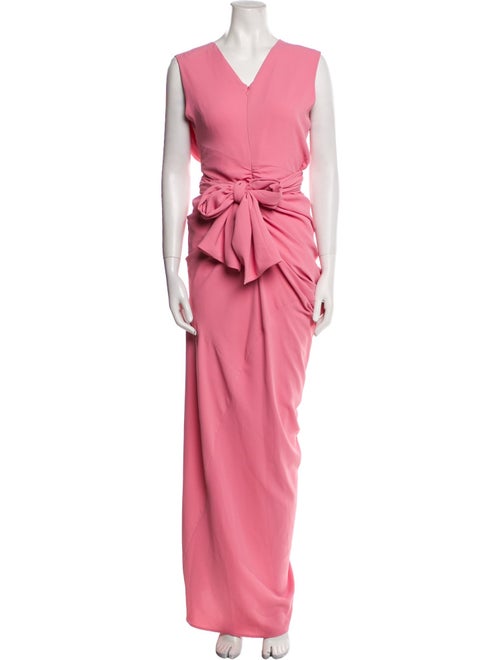 Dries Van Noten V-Neck Long Dress