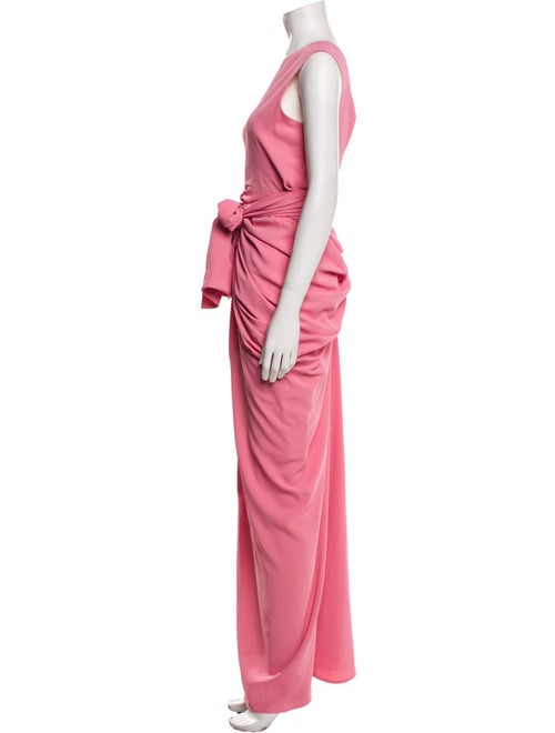 Dries Van Noten V-Neck Long Dress