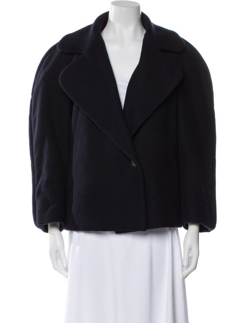 Dries Van Noten Wool Faux Fur Jacket
