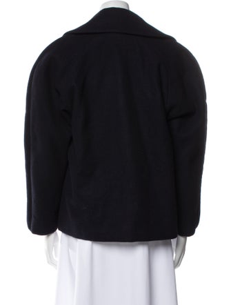 Dries Van Noten Wool Faux Fur Jacket