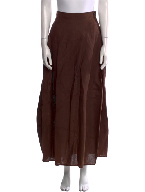 Dries Van Noten Linen Midi Length Skirt
