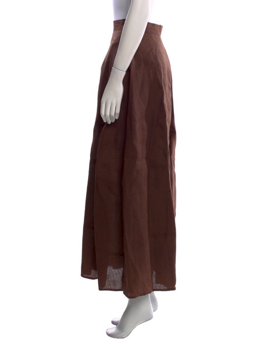 Dries Van Noten Linen Midi Length Skirt