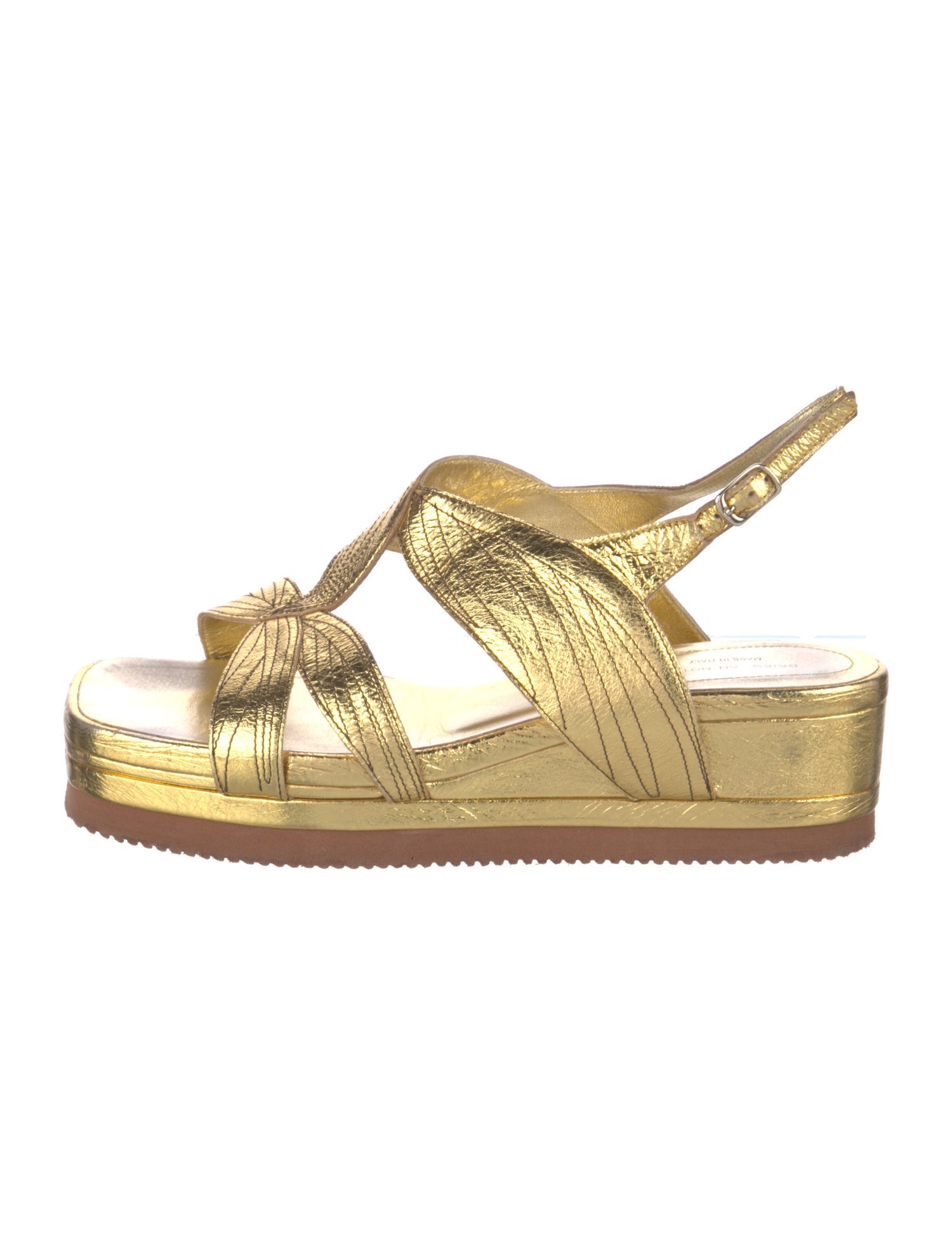 Dries Van Noten Patent Leather Slingback Sandals