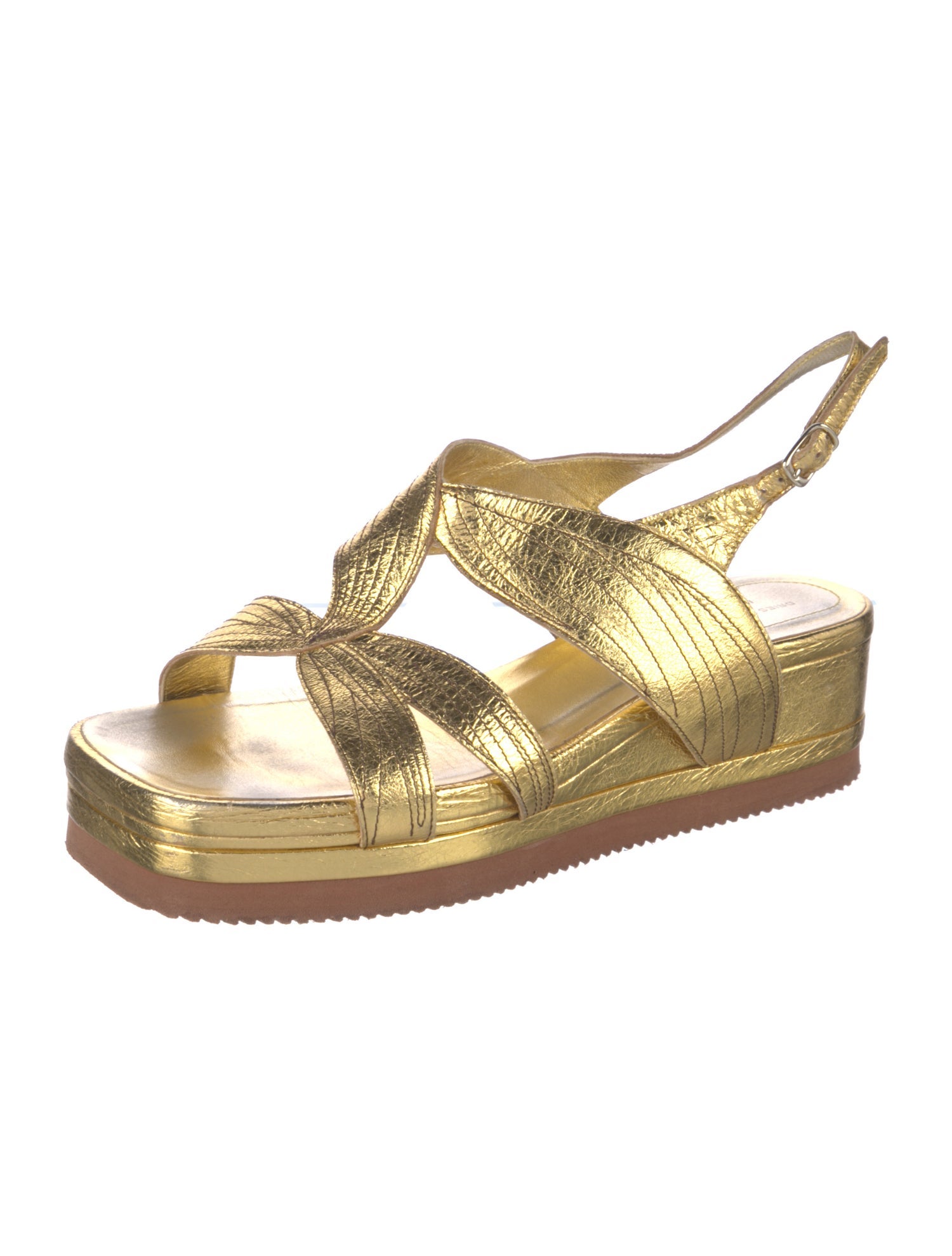 Dries Van Noten Patent Leather Slingback Sandals